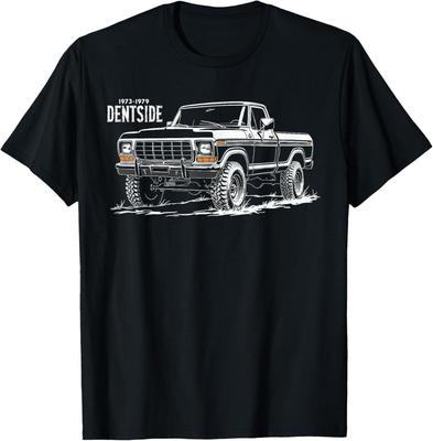 1979 Dentside Truck Silhouette Vorderseite Ecke Dentside Highboy T-Shirt