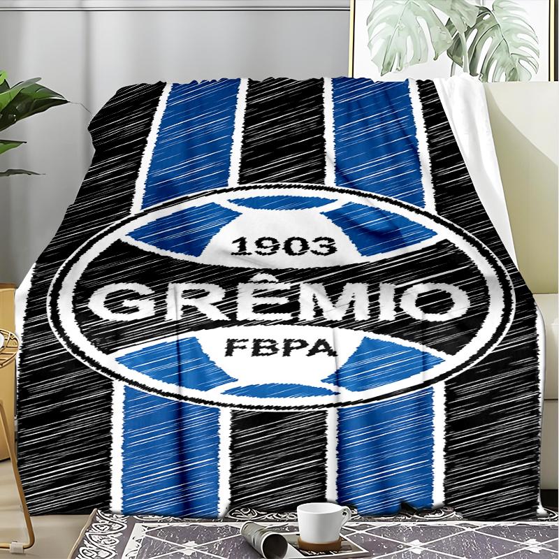 1PC Grêmio FBPA Printed Soft Flannel Blanket Throw for Adult Bedroom Living Room Sofa Camping Travel Fan Gifts Christmas Gifts