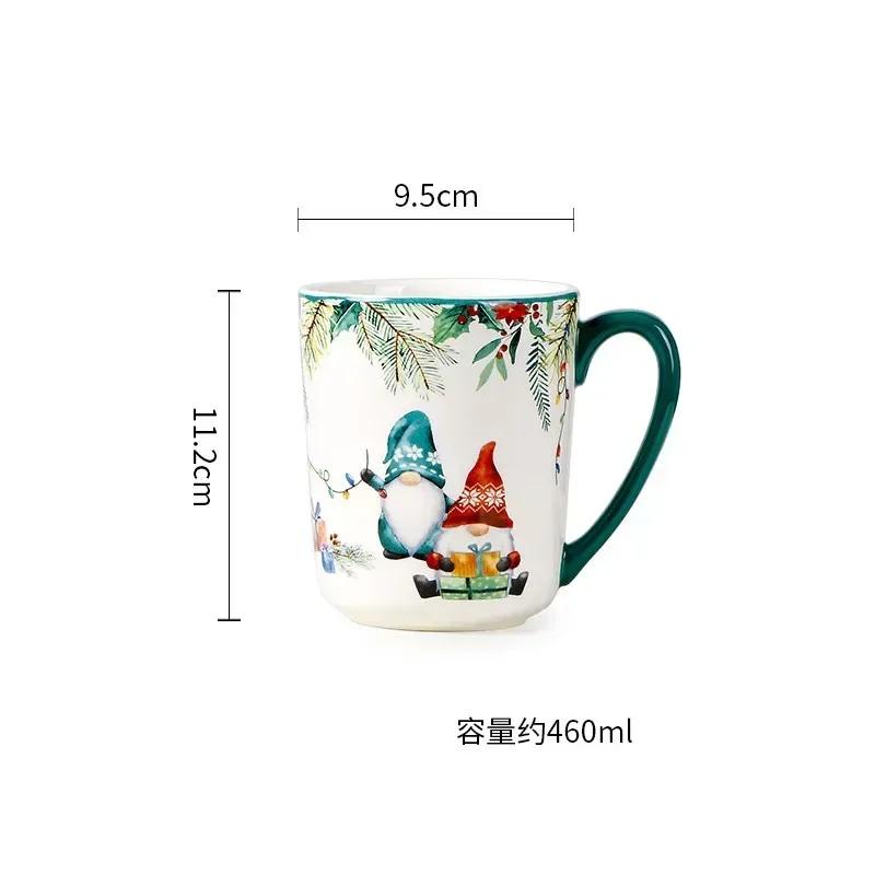 

Изысканная керамическая тарелка, рождественское украшение, обеденная тарелка, полезная подглазурная цветная салатная тарелка, кухонная посуда, аксессуары