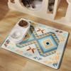 Pet Feeding Floor Mat Water-Absorbing Cooling Anti-Slip Mat Cat Mat Dog Mat Special Wipe No-Wash Pet Mat