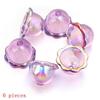 DIY Keychain Jewelry 6 24Pcs Transparent Wind Bell Acrylic Beads Multiple Sizes for Bracelet Necklace Hanging Decoration