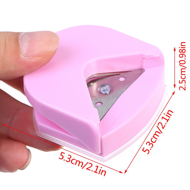 Mini Corner Trimmer Corner Durable Rounder Punch R4 Diy Paper Cutter Pink