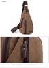 Korean Style Men's Multifunctional Canvas Crossbody Bag