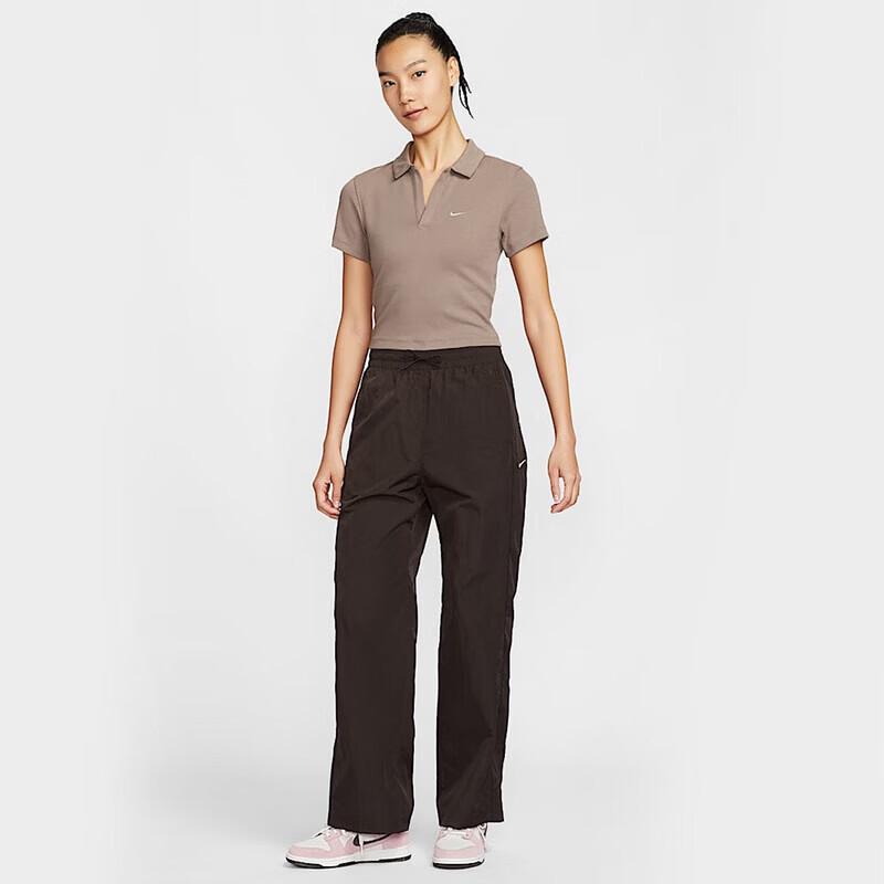 Nike Women's Slim Fit Breathable Knit Polo T-Shirt DV7885-214