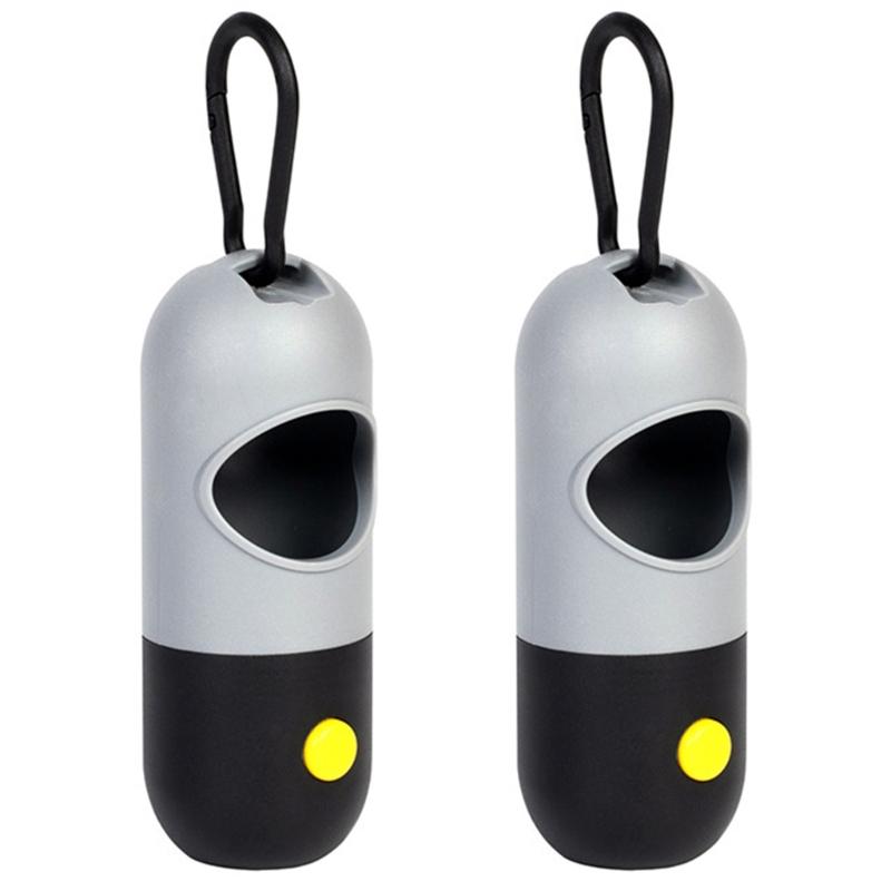 LED Illuminated Dog Poop Bag Dispenser for Safe Nighttimes Dog Walks Ensuring Pet Safety and Easy Bag