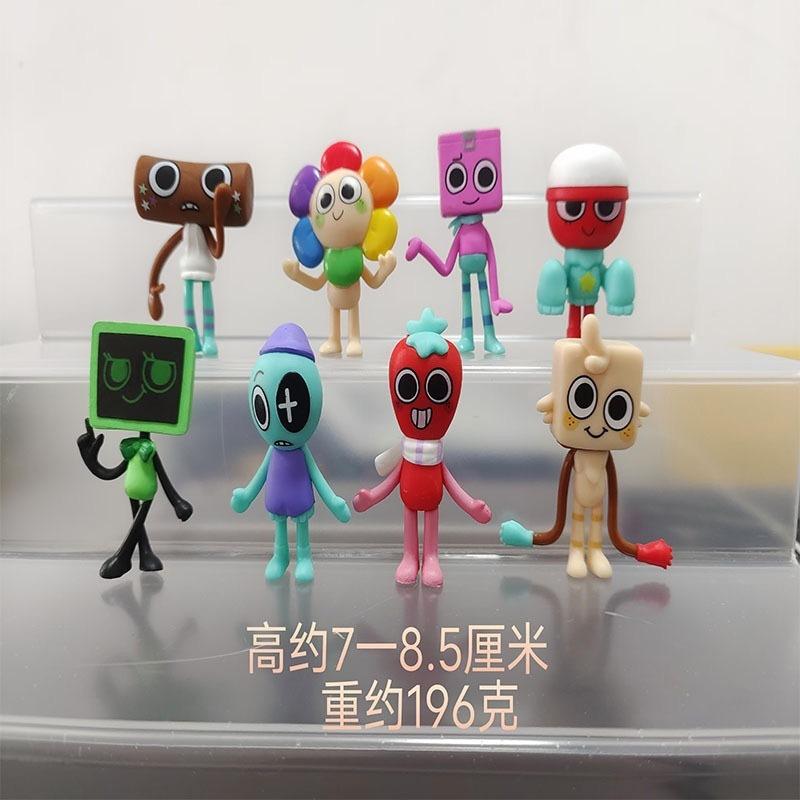 8 Stück Dandy World Actionfiguren 6-8CM Sonnenblume Lilie Magier Spielzeugpuppen Sammlerstücke