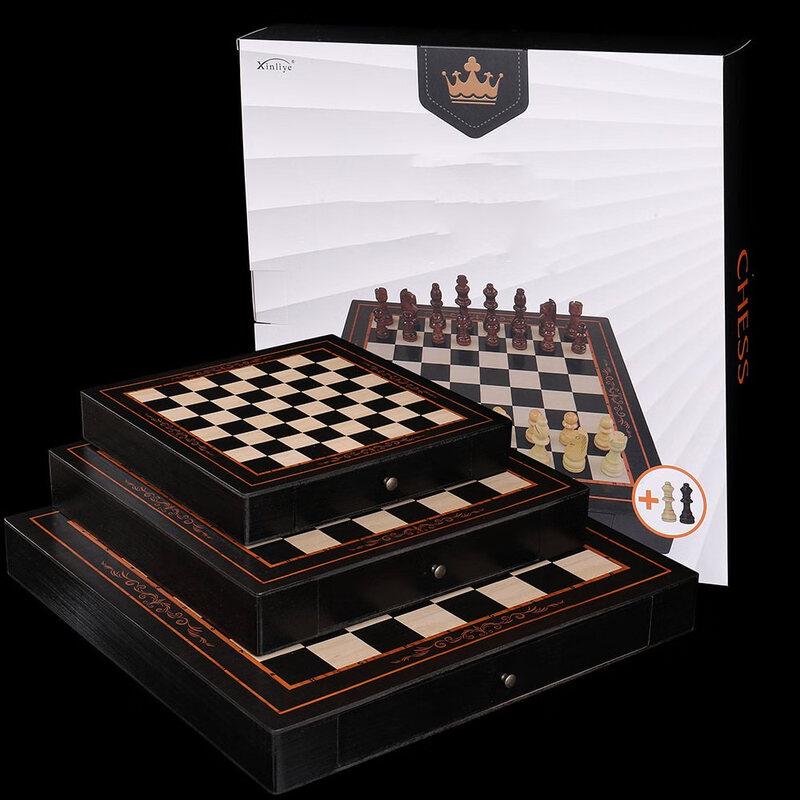 Brangdy Wooden Chess & Board Game Set