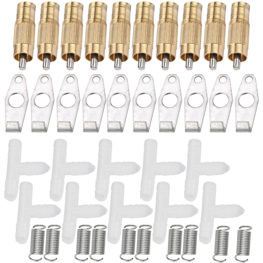 10pcs Set Stainless Steel Automatic Nipple Waterer for Rabbit Rat Ferrets