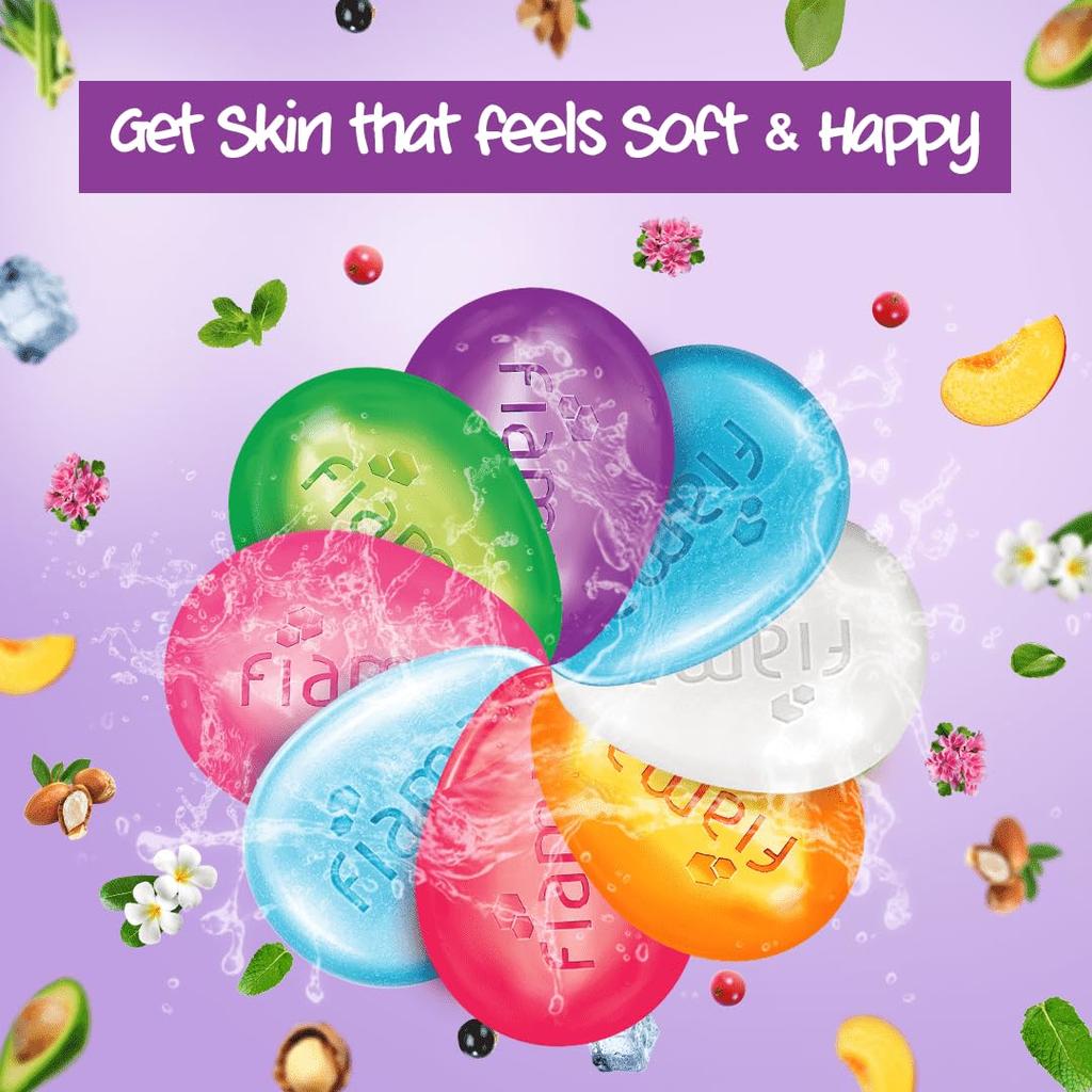 Fiama Gel Bathing Bar Mega Celebration Pack 125g X8 With Lavender Skin Conditioner Soap For Moisturized Soft Glowing Skin