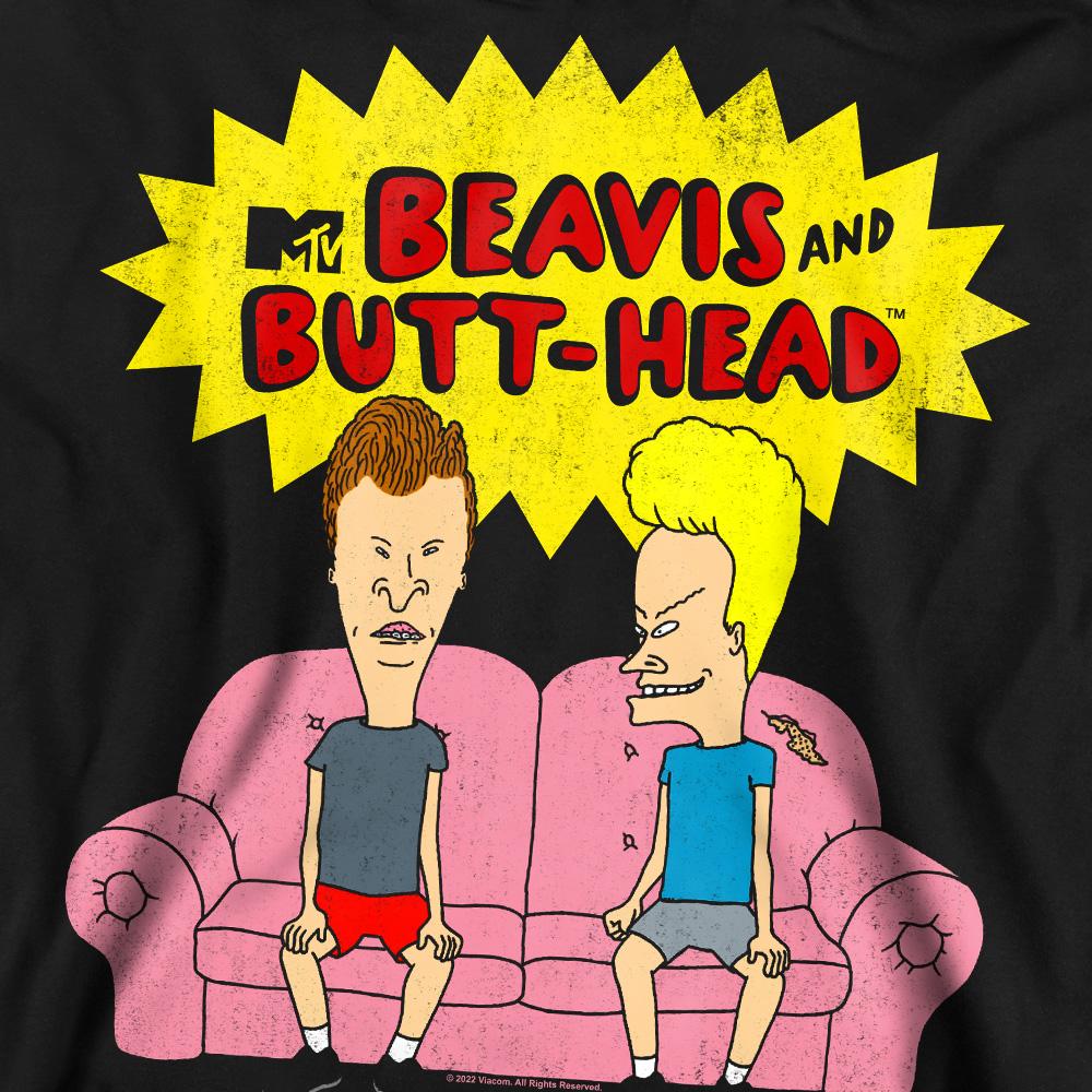Beavis & Butthead Unisex Adult Couch OG Logo Sweatshirt