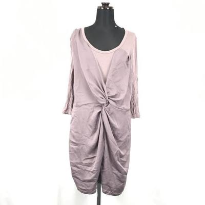 SEE BY CHLO / Long Sleeve Tight Dress / Knee-Length Skirt [Women’s 4 / M / Pink] Rayon Fabric(USED)