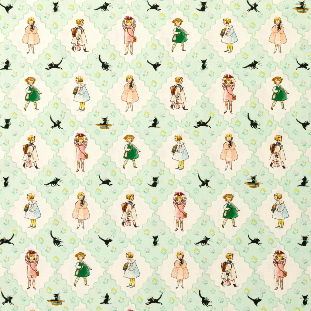 Kurahashi Rei Cut Cloth Toto Is Home Alone KRF28 Fabric Fabric Cute Kurahashi Rei Fabric Popular Illustrator and Picture Book Author Kitten Toto
