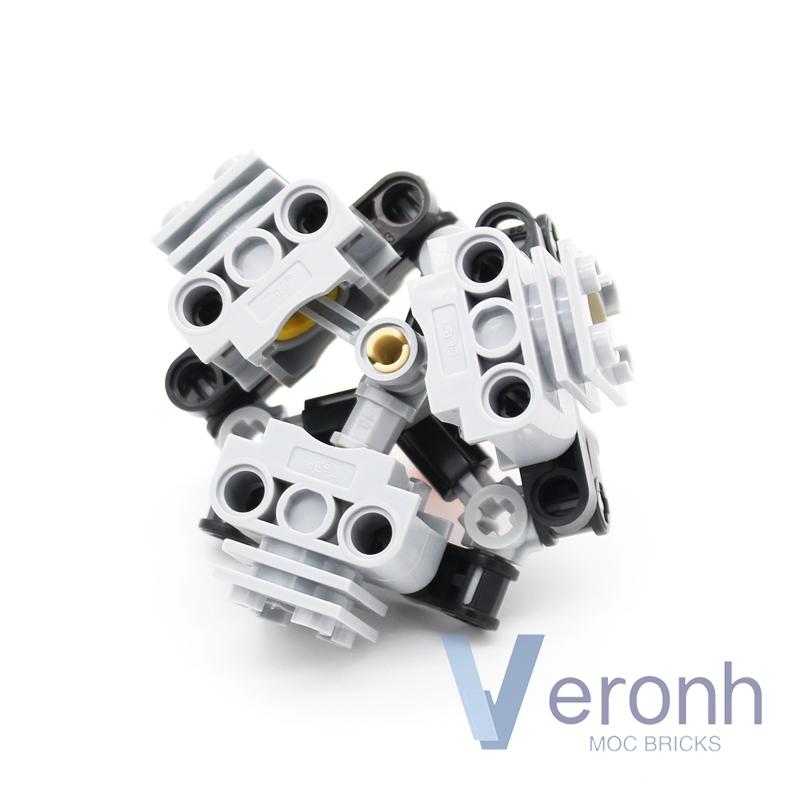 MOC 3 Cylinder Radial Engine Model Building Blocks Compatible PF Kit 2850 2851 2852 2853 Technical Parts Assembly Bricks Kid Toy