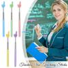 1pc Detachable Stainless Steel Rod Finger Design Teaching Stick Pointer Telescopic Classroom Finger Pointer Teachers Supplies