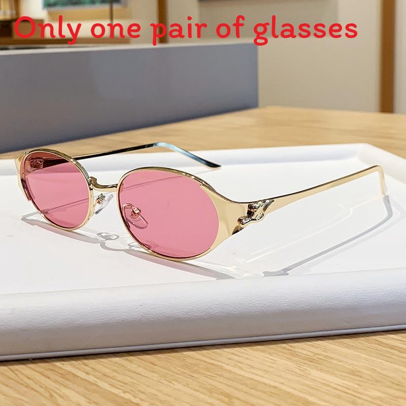Oval Full Frame Sunglasses With Uv400 Protection For Outdoor Sports And Fashion Style