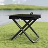 1pc Lightweight Portable Folding Chair, Iron Alloy Frame, Foldable Outdoor Picnic Camping Stool for Teens with Carry Bag