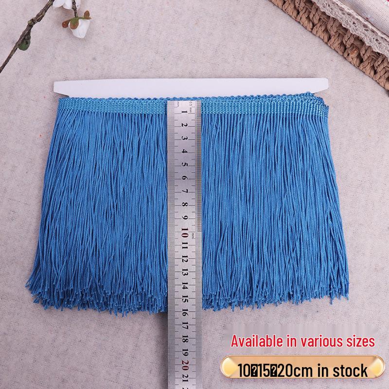 Polyester Fringe Tassel Trim (10-20cm) for Stage Costumes, Curtains, Carpets, and Lace Decorations