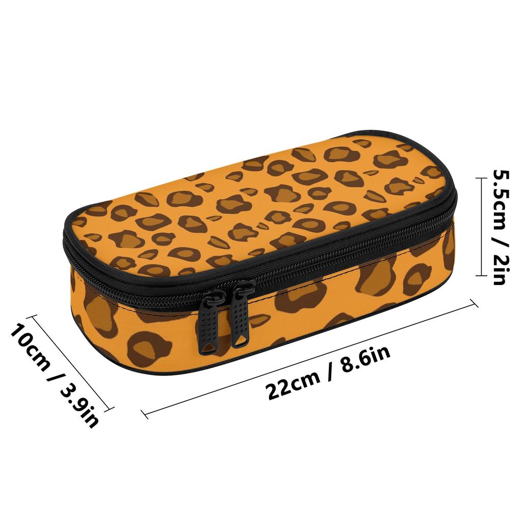 Pencil Bag Roomy Interior Zipper Closure 300D Polyester with Main Compartment Mesh Pocket and Pen Slots for Middle School Students