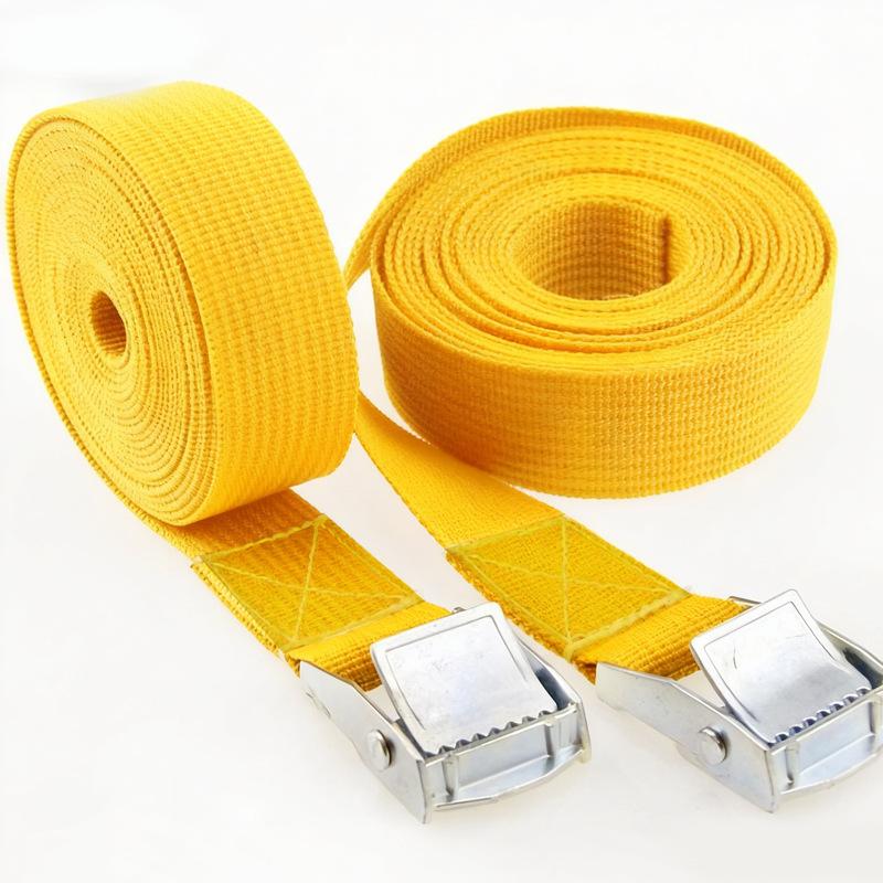 2.5cmx1m Zinc Alloy Buckle Hooks Lashing Strap W/ Buckle Nylon Quick Release Cargo Tie Down Luggage Bag Packing Straps Tied With