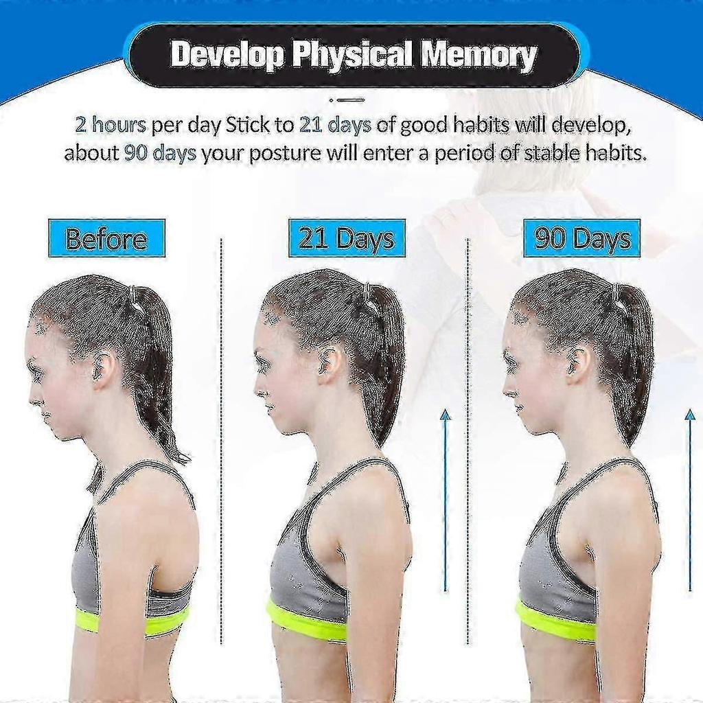 Smart Back Posture Corrector Brace for Adults Teens and Kids Adjustable Back Support with Intelligent Sensor Vibration