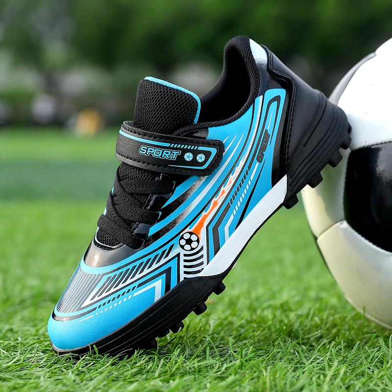 Childrens Football Shoes Speciality TF Anti Slip Wear-resistant Snug Artificial Grass Outdoor Training Recreation Soccer Shoes