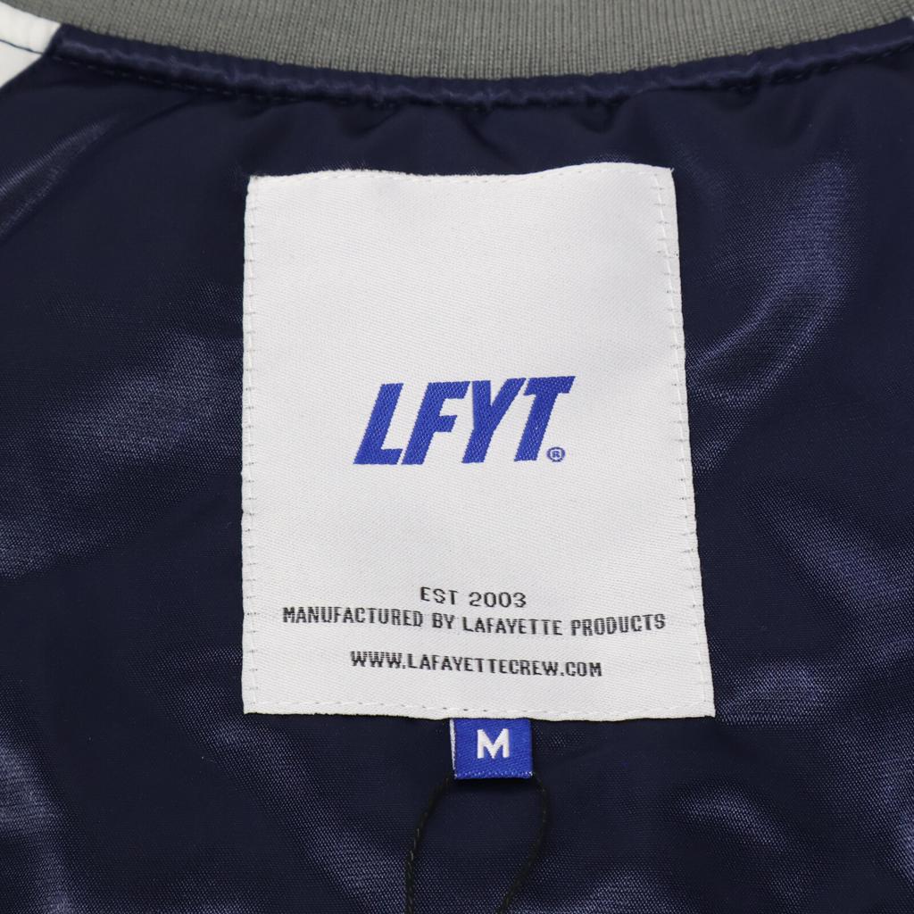 LFYT [New] LA221008 WORLD CHAMPS SATIN VARSITY JACKET Stadium Jacket M NavyUsed