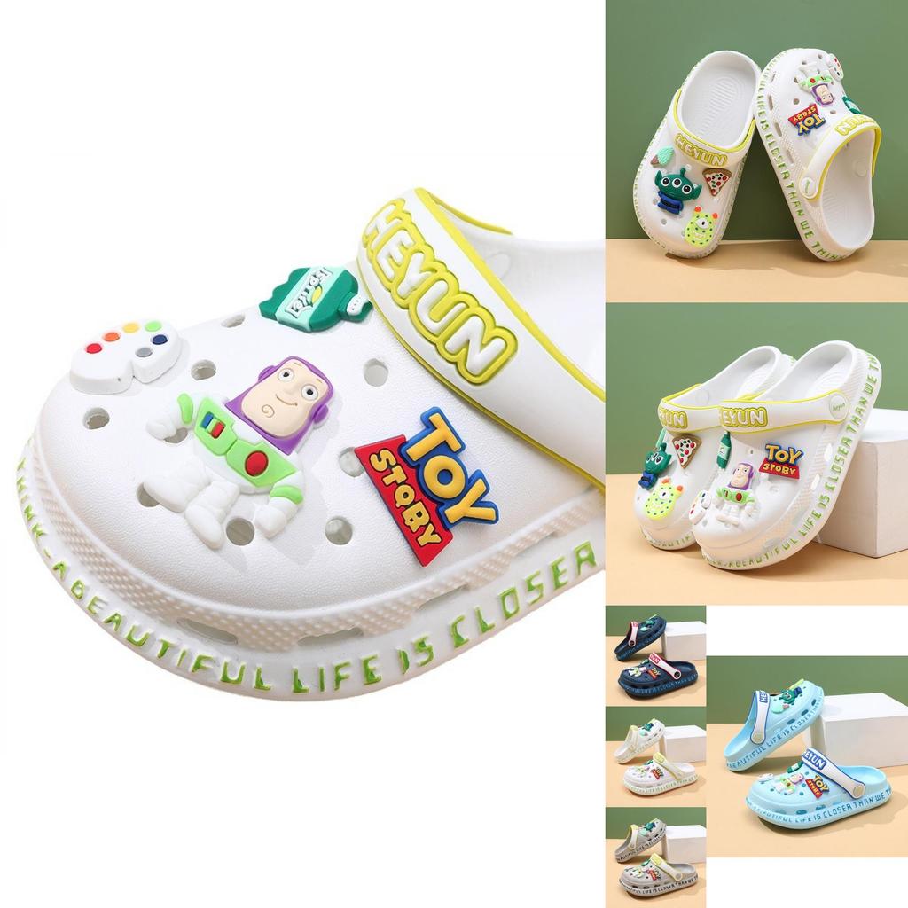 Stylish Cartoon Kids Hole Shoes Breathable Summer Sandals For Boys And Girls Comfortable Eva Design
