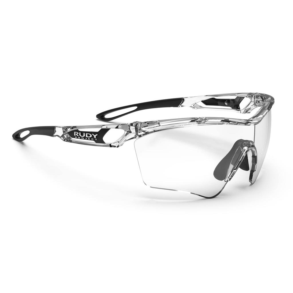 RUDYPROJECT TRALYXGUARD Sports Crystal Sunglasses, Gloss/Clear, Z87+/EN166, SP391196-GRD0