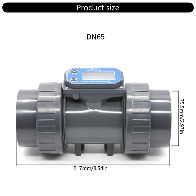 Digital Turbines Flowmeter Suitable For Farm & Garden Irrigation With LCD Display Measure Water Petrol Kerosene Methanol
