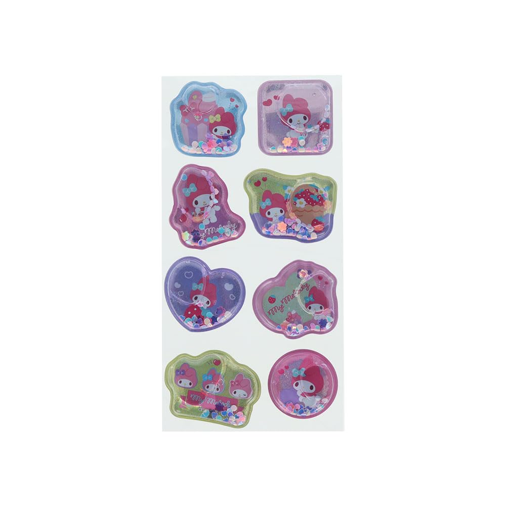 Stationery My Melody Sanrio Characters Puffy S8816190 Sun-Star Stickers, Water-in,