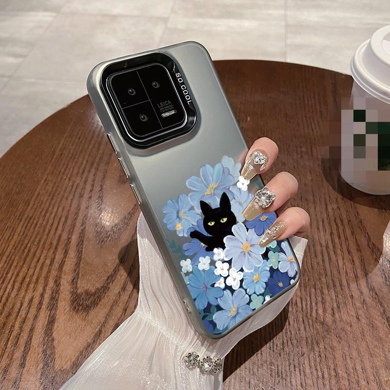 

Чехол Cat Flower для iPhone 16 Samsung A55 A35 A34 S24 FE Xiaomi Redmi Note 13 Pro 14C Huawei Honor 200 противоударный бампер для телефона с защитой от царапин Samsung A54 5G