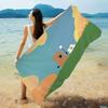 Cute D-Dinotaeng Microfiber Beach Towel Absorbent Quick Dry Soft Yoga Swimming Resort Mountain Climbing Towel
