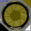 For Z1000SX Z1000 SX Motorcycle 17 Inch Front Rear Wheel Hub Sticker Decal Racing Reflective Modified Decorative Rim Stickers