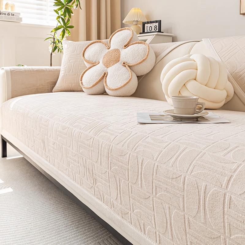 

1 шт. Подушка для дивана, Подушка для дивана во французском кремовом стиле, Защитный чехол для мебели, Подходит для спальни и гостиной, Сочетающийся с домашним декором 90*160cm