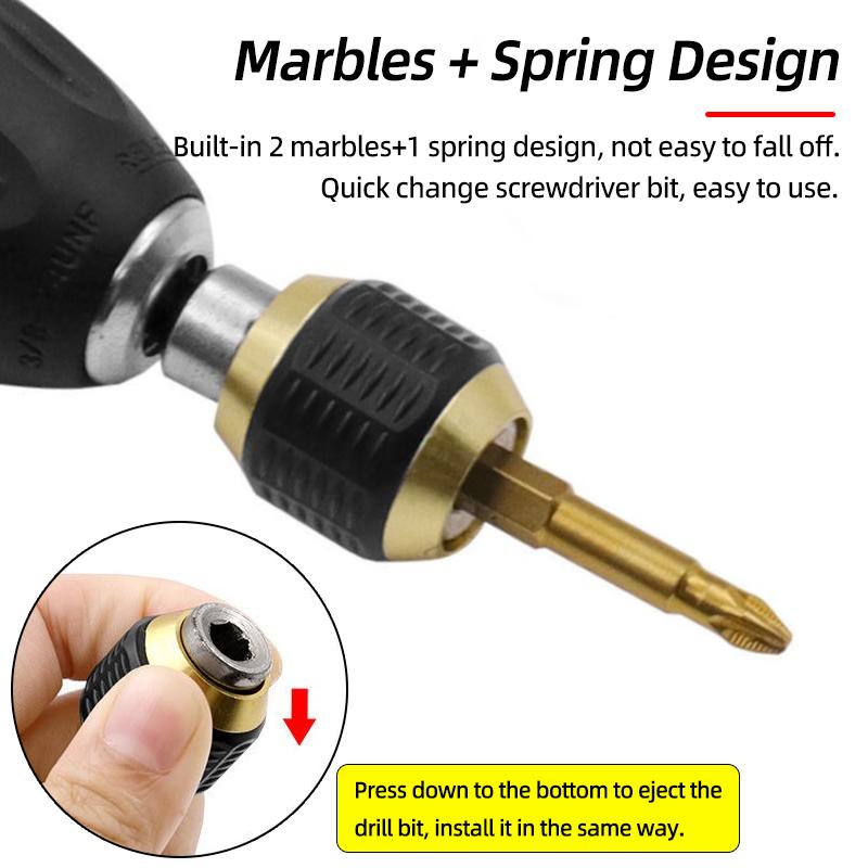 75/100/150/300mm Multiple Sizes 1/4Inch Hex Quick Release Electric Screwdriver Extension Bit Holder Drill Bit Rod Bar Hand Tools