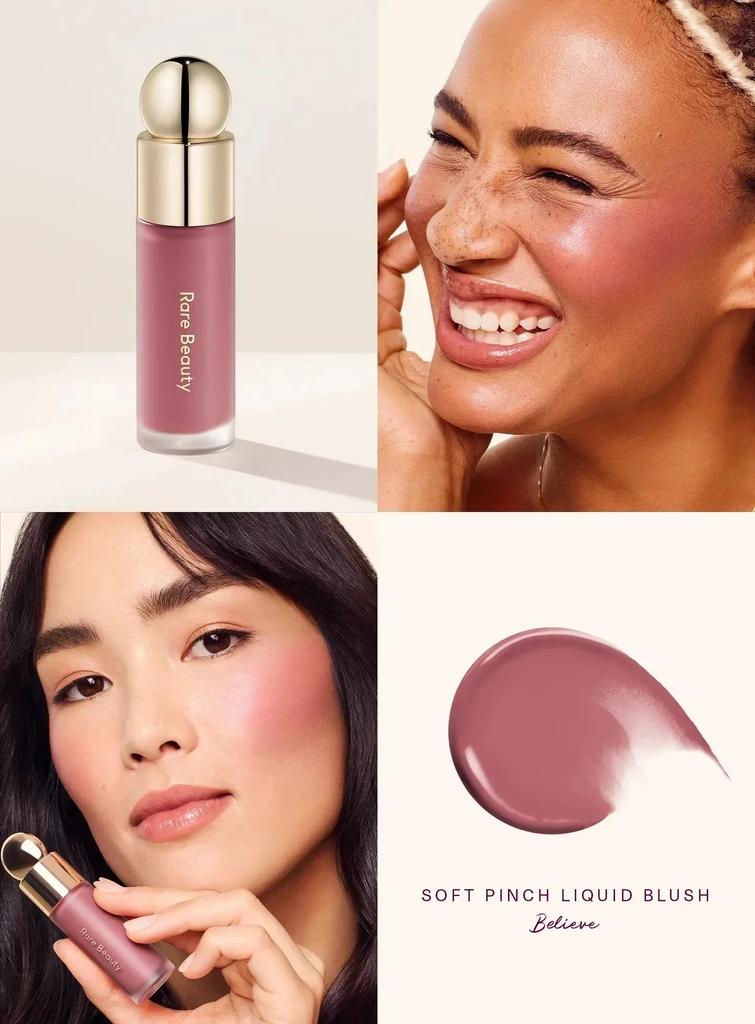 Rara beleza batom blush creme Grace blush líquido à prova d'água Mositure contorno facial sombra blush líquido maquiagem rechonchudo
