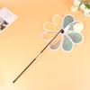 1Pc Sunflower Windmill Pinwheel Colourful Sequins Foldable Windmill Carry Camping Picnic Home Garden Decoration