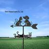 Weather Vane Ornament: Outdoor Wrought Iron Spray-Painted Roof Decoration Metal Craft