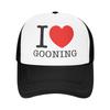 Summer Mesh Sun Hats I Love Gooning Summer Baseball Cap Trendy Trucker Hat  Unisex-Teens Print Hiking Fishing Snapback Cap