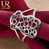 925 Sterling Silver Fashionable Pattern Ring Fashionable Wedding Jewelry