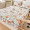 Thickened Milk Fleece Laminated Cotton Bed Hat Three-piece Household Mattress Non-slip Bed Cover Simmons All-package Protection Cover