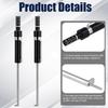 2pcs Car Brake Pad Thickness Gauge, Brake Pad Gauge Brake Measuring Tool with Scale Brake Pad Tester Brake Shoe Gauge for Internal External Brake