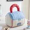 Color Block Soft Makeup Travel Bag - Large Capacity Portable Handbag
