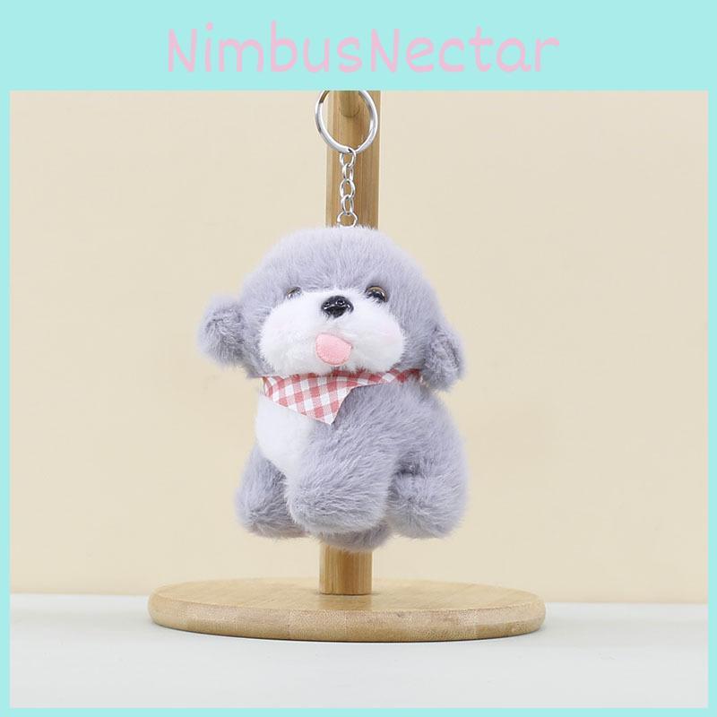 Puppy Bear Bib Doll Cartoon Plush Stuffed Toy Bag Hanging Decorations Toys