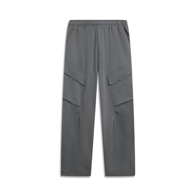 Li Ning Sports Lifestyle Series Loose Embroidered Letter Knit Sports Pants Men Pants AKLV951-6