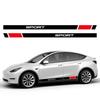 For Tesla Model Y 2PCS Car Door Side Stickers PVC Car Decorative Decals Waterproof Vinyl Film Auto Exterior Styling Accessories