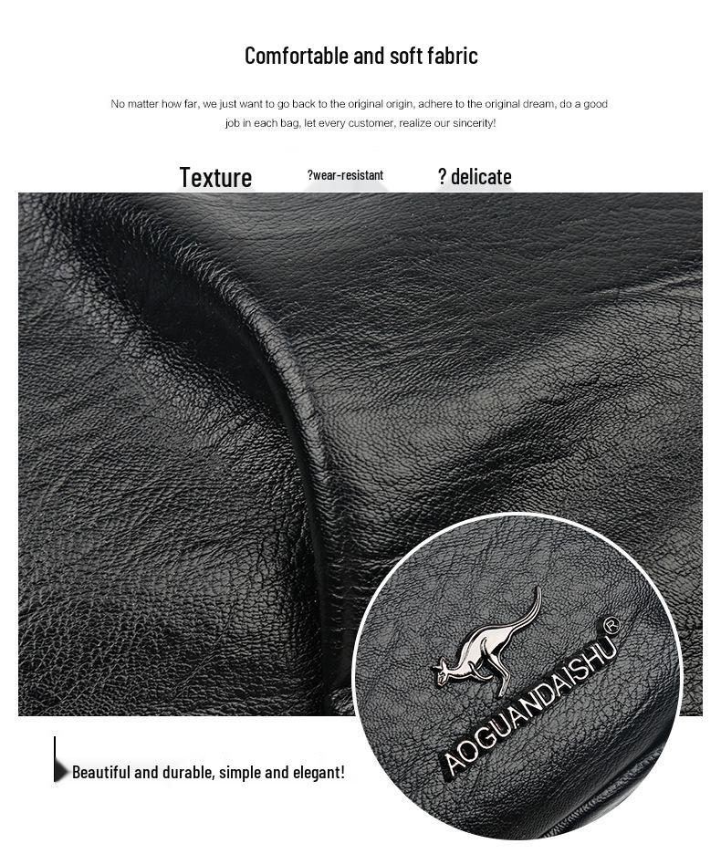 2025 Soft Leather Handbag for Women - Stylish, Simple Crossbody & Shoulder Bag for Middle-Aged Ladies