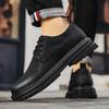 Mode Britischer Mann Schwarz Büro Business Kleid Leder Ballerinas Mann Spaltleder Hochzeitsschuhe 2024 Mann Rindsleder Schuhe Gummisohle