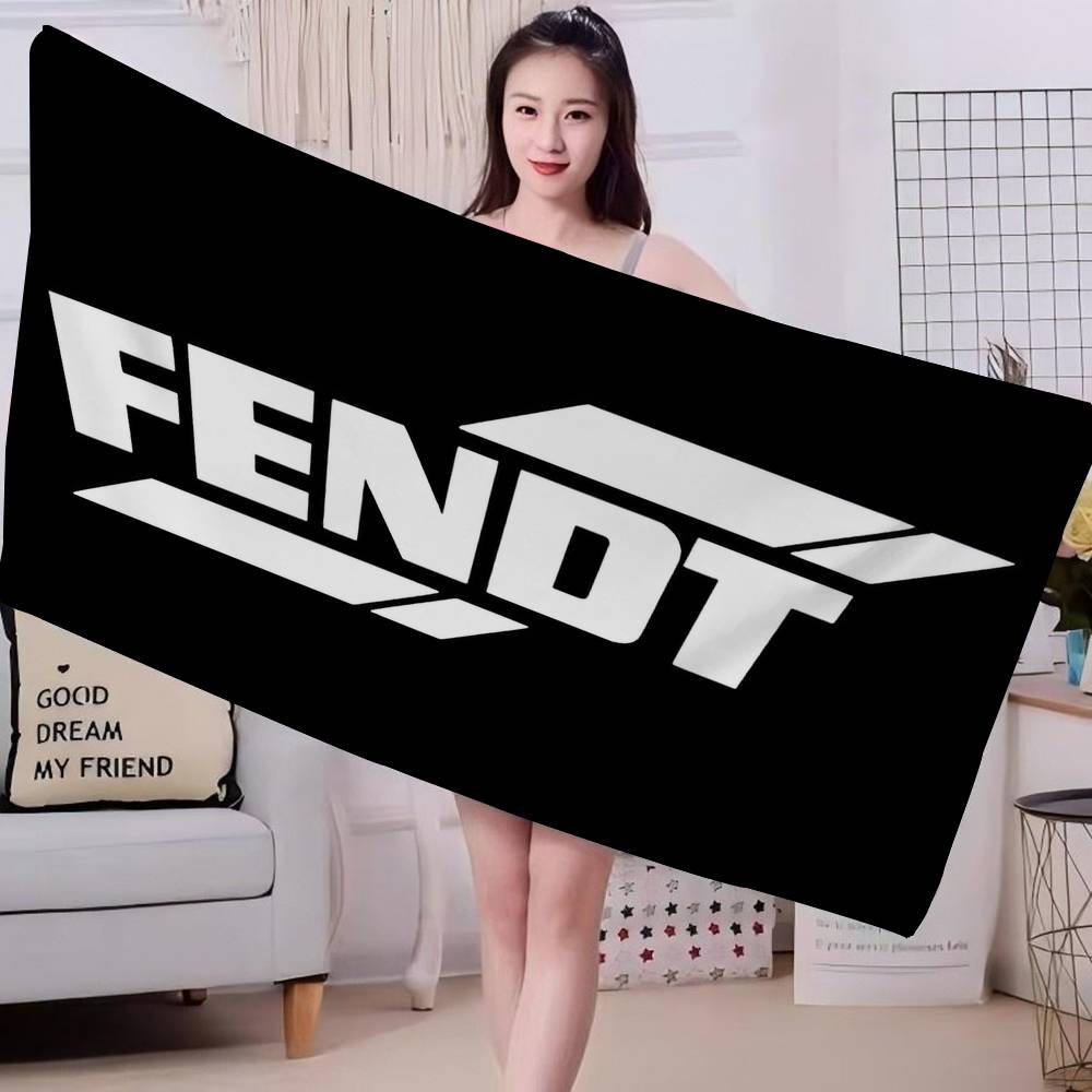 Farming Tractor Fendt Anime Beach Swimming Towel Soft Absorbent Washcloth Children's Gifts for Kids Travel Camping Gym