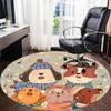 1pc Dogs, Winter Chair Carpet for Office - Durable, Ideal for Chair Mats, Stylish & Functional Decorative Rug yy260203076